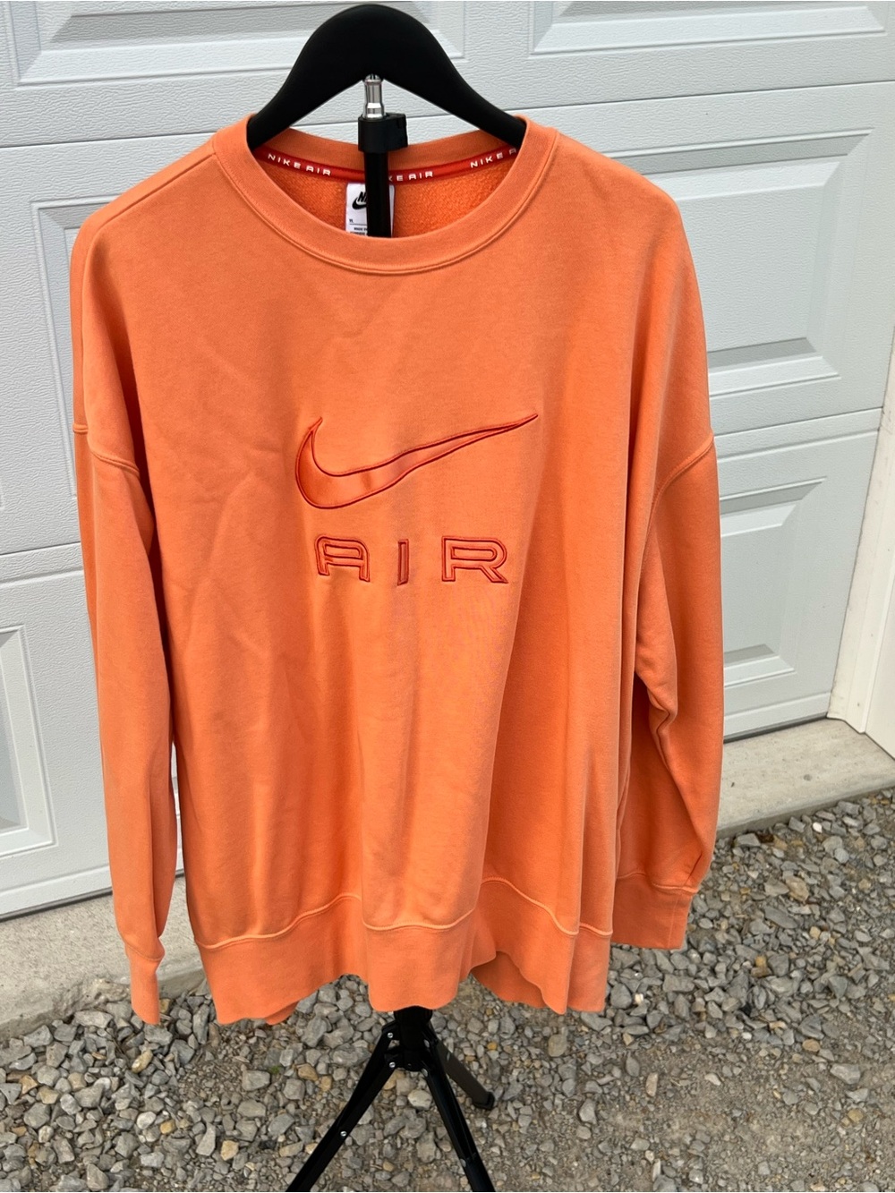 Nike Orange 'Air' Crewneck Sweatshirt